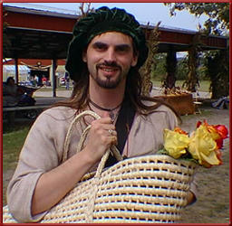 John-Paul with roses